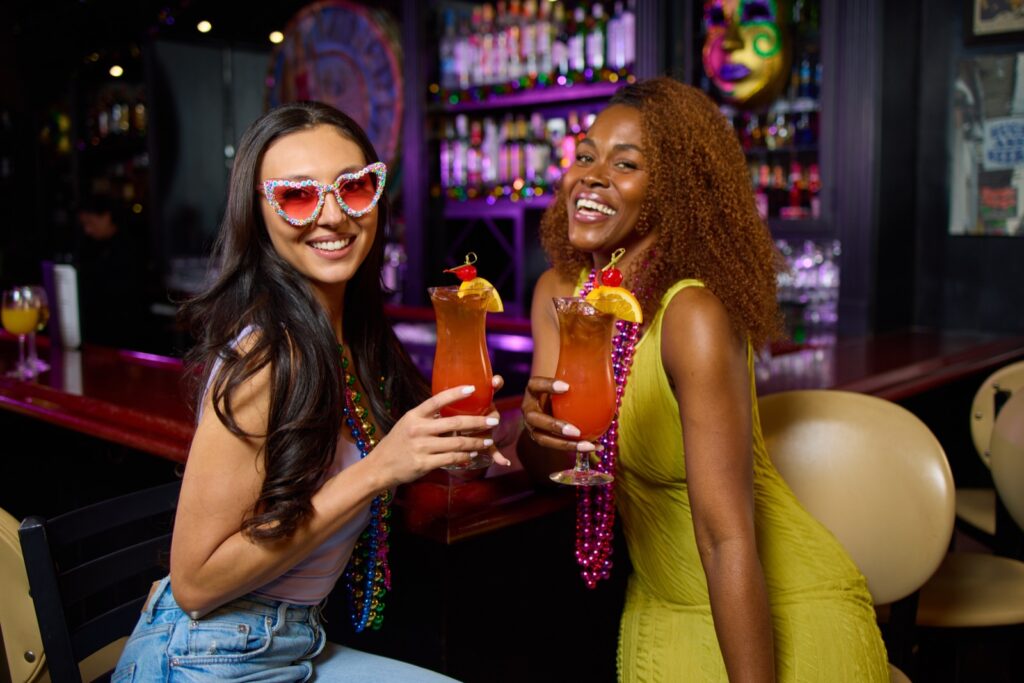 Guests celebrating at Brunch on Bourbon with live music, Tibby's Winter Park